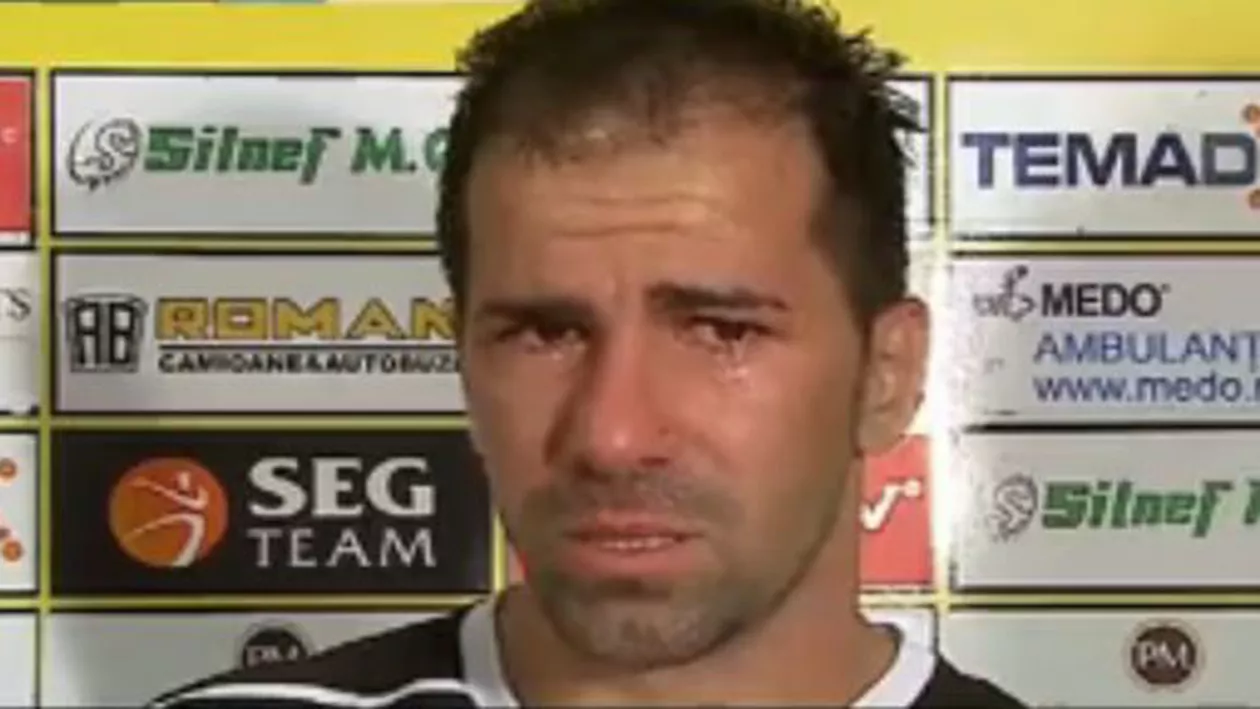 Căpitanul lui FC Brașov, plânge în hohote după retrogradare: "Vreau să-mi cer scuze către copilul meu. Nu mă interesează acum de Brașov, ci de copilul meu"