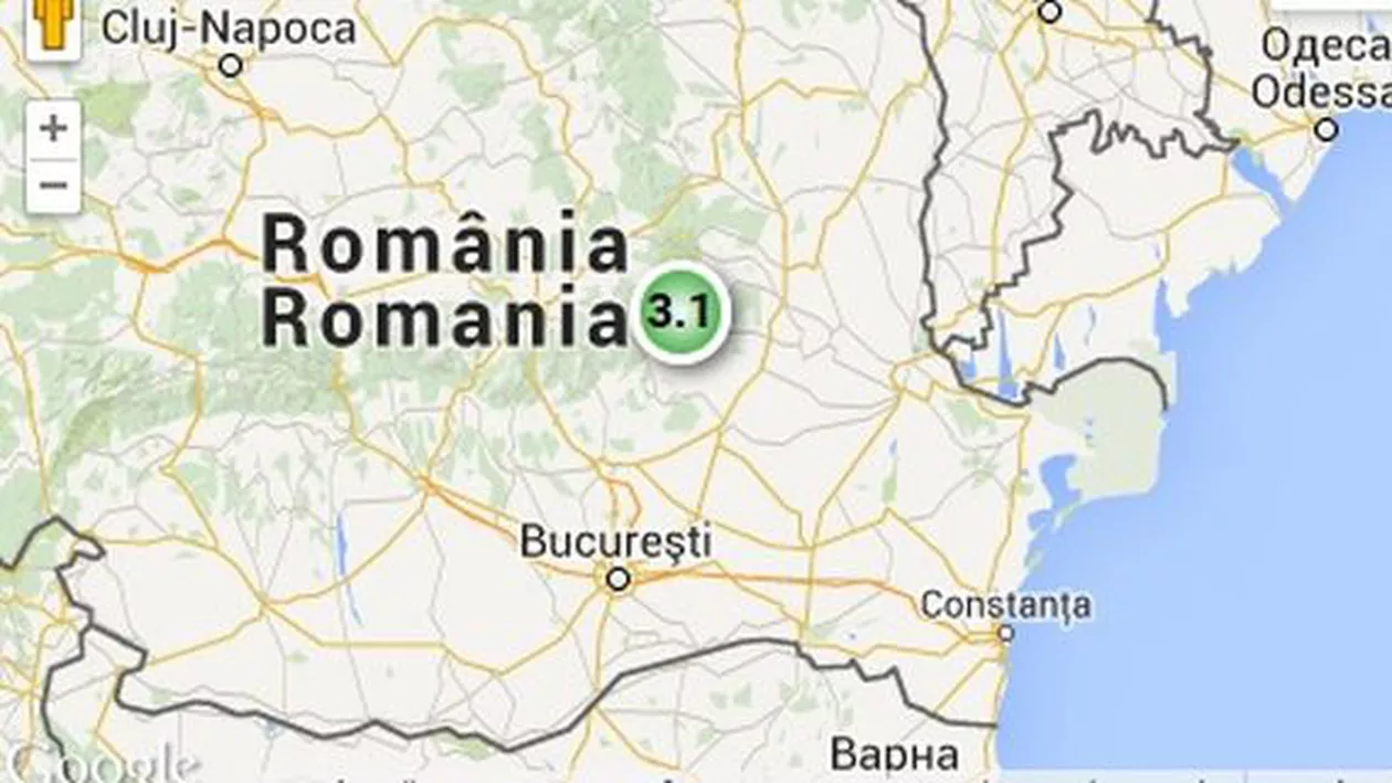 INFP: Un cutremur cu magnitudinea de 3,1 pe Richter s-a produs în județul Buzău, marți, la 17:33