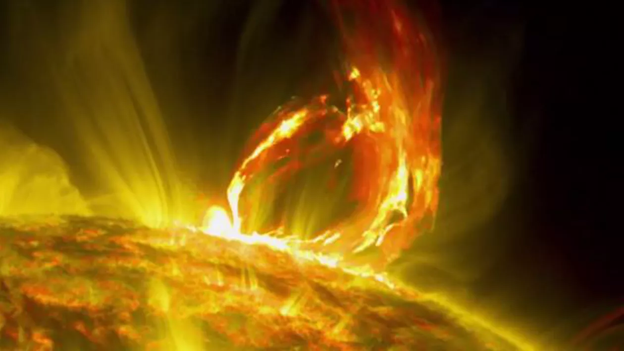 NASA a publicat înregistrarea unei explozii solare uimitoare (VIDEO)