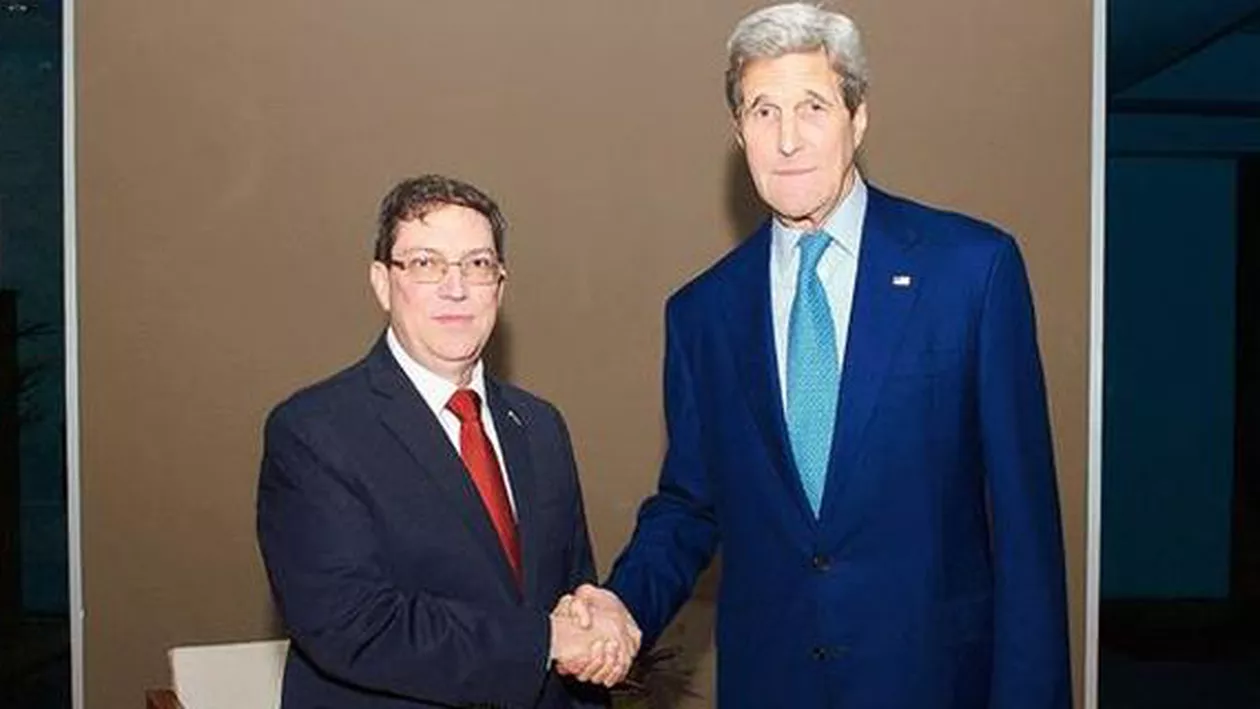 Prima vizită a unui diplomat de la Havana în SUA, după 57 de ani: Secretarul de stat al SUA l-a primit pe ministrul de Externe cubanez