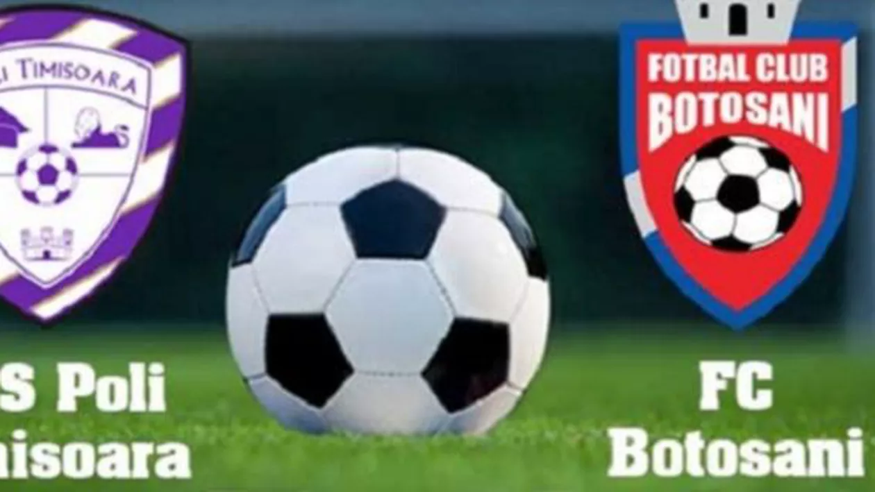 Liga I: ACS Poli Timişoara - FC Botoşani 1-0