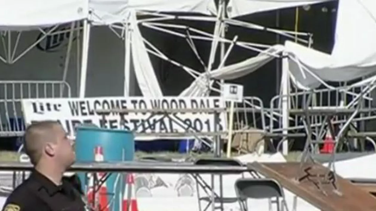 SUA: Un om a murit și alți 20 au fost răniți după ce un cort s-a prăbușit la festivalul Prairie Fest (VIDEO)