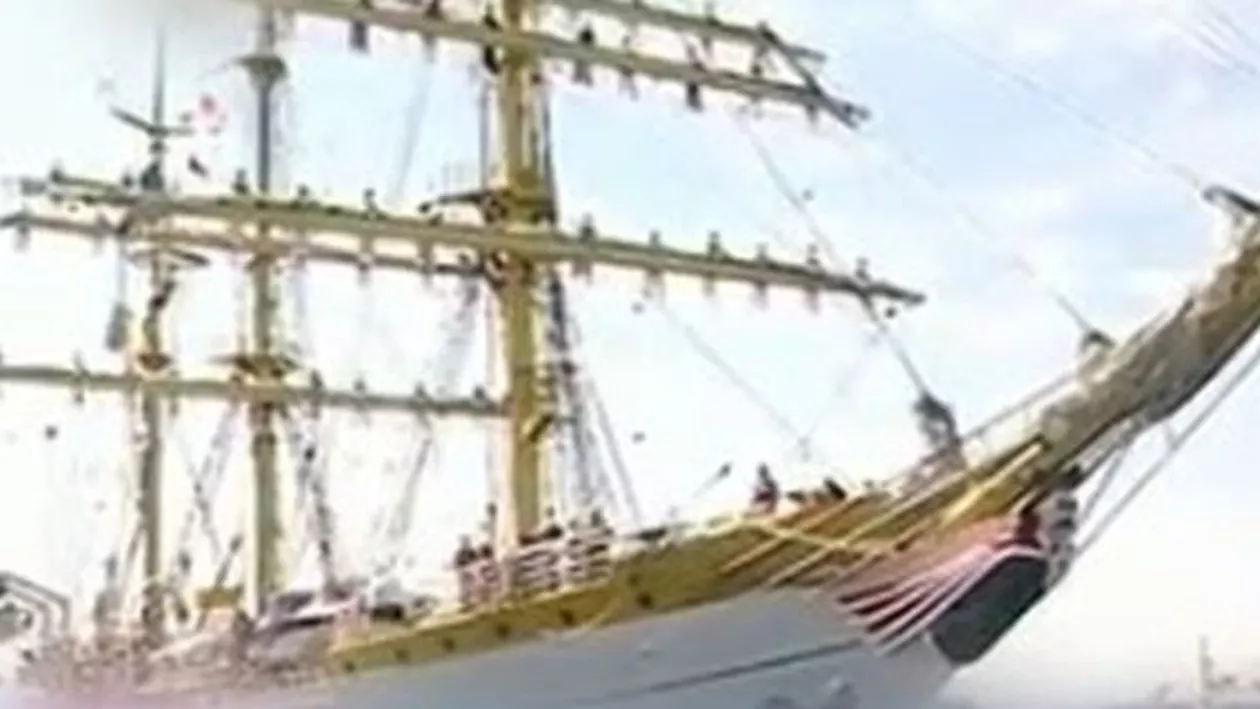Bricul "Mircea" a revenit în Constanţa: Nava a călătorit 40 de zile în apele Mării Negre şi Mediterane (VIDEO)