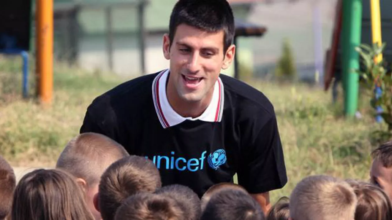 Tenismenul Novak Djokovic a devenit ambasador UNICEF: În țara mea, copiii trăiesc în asemenea condiții încât nu au curajul de a visa