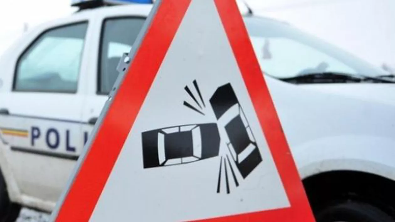 Accident spectaculos în zona de Nord a Capitalei, filmat de la bordul unei mașini (VIDEO)