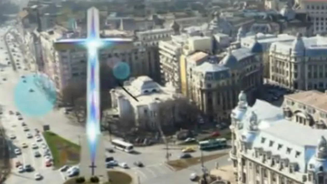 O cruce-gigant din oţel, de mărimea unui bloc cu opt etaje, va fi amplasată anul viitor în centrul Bucureştiului: Monumentul se doreşte a fi un simbol al luptei anticomuniste (VIDEO)