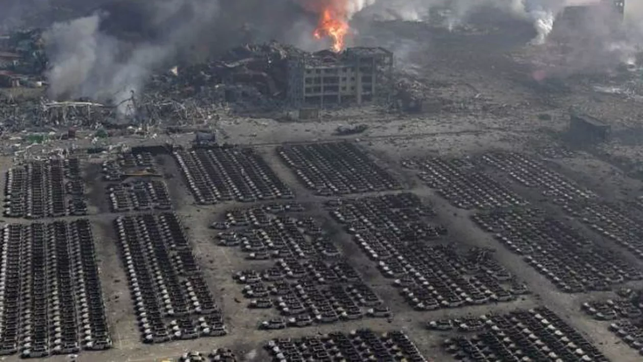 China: O nouă explozie la depozitele din Tianjin