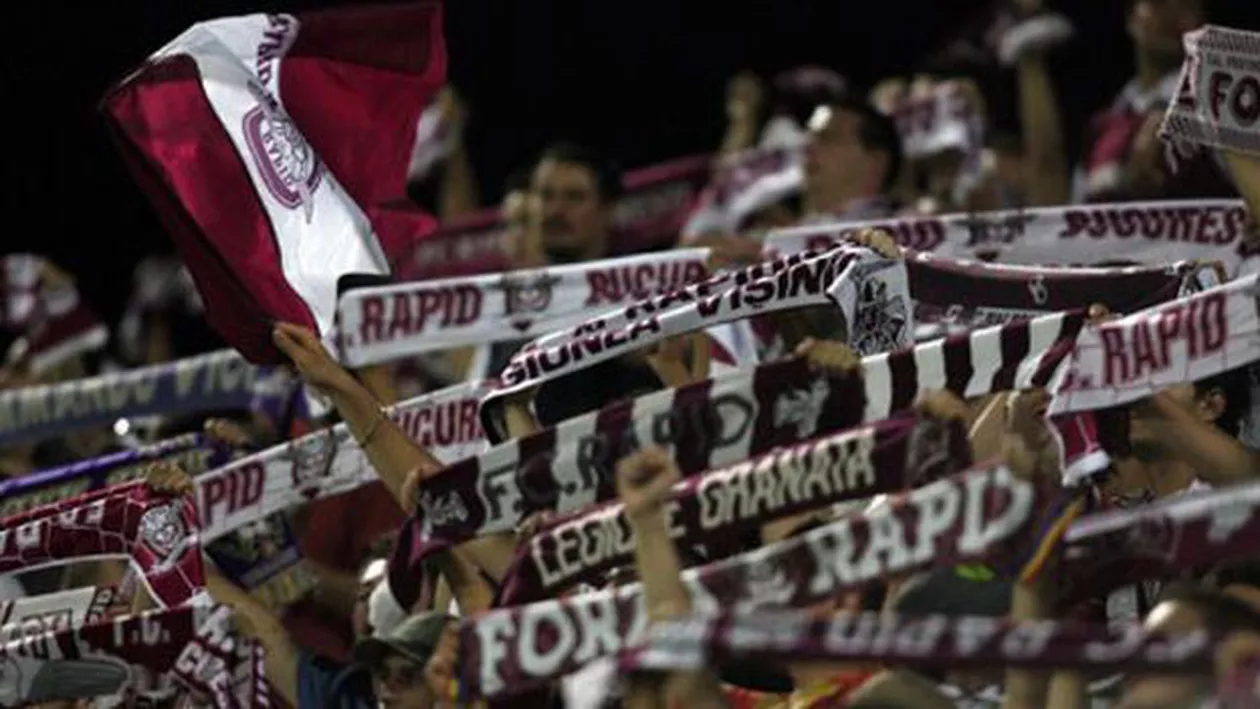 Opt lideri ai galeriei FC Rapid, reţinuţi pentru loviri şi alte violenţe, tulburarea ordinii publicii şi uz de armă fără drept