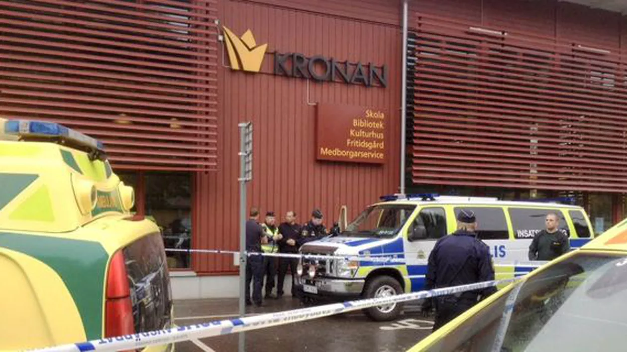 Suedia: Două persoane au murit în urma atacului comis într-o școală din orașul Trollhätten