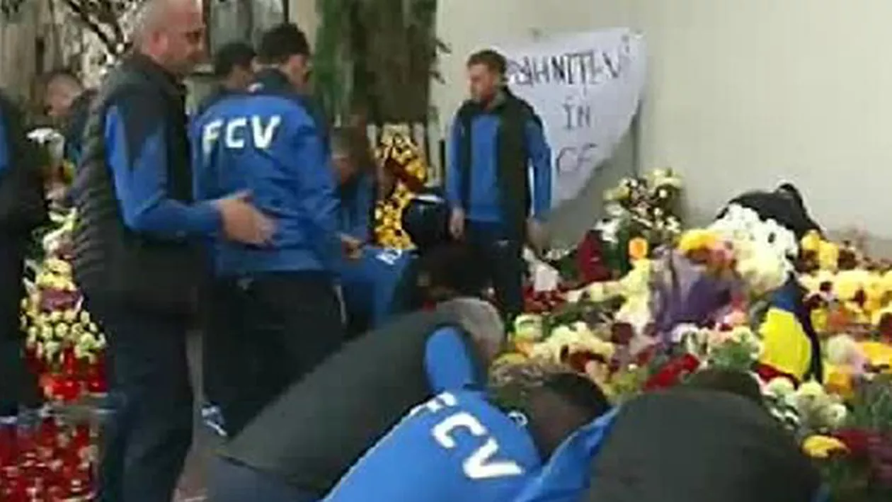 Echipa FC Viitorul, la locul tragediei. Bănel Nicoliță: Dureros. Suntem alături de familiile lor (VIDEO)