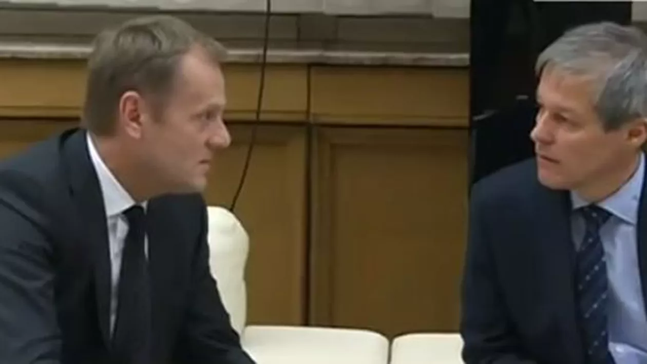 Președintele Consiliului European, Donald Tusk, și cel al Comsiei Europene, Jean Claude Juncker, întâlnire cu premierul desemnat, Dacian Cioloș