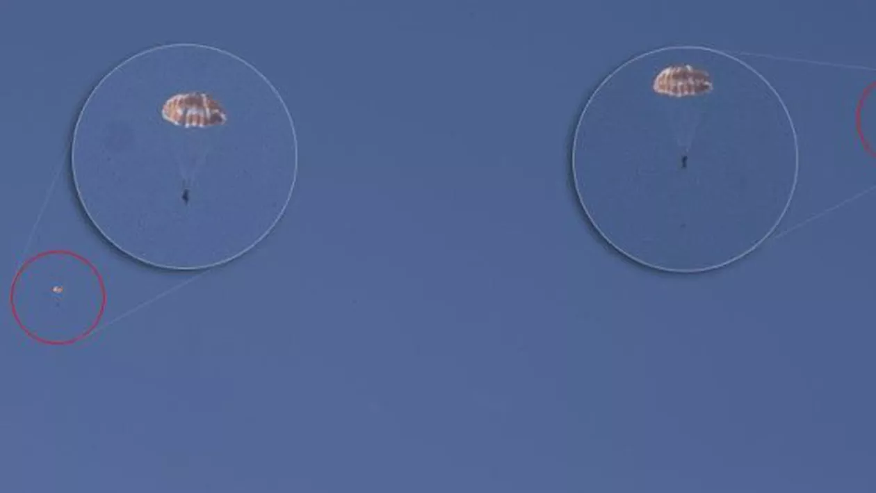 Imagini dramatice cu catapultarea piloţilor ruşi din avionul doborât de Turcia: Unul dintre ei ar fi fost capturat de rebelii sirieni (VIDEO)