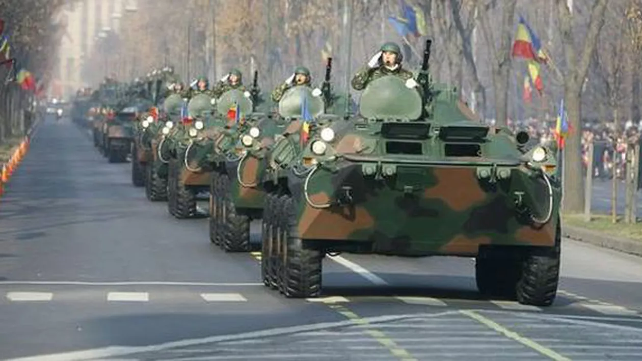 Repetiții pentru parada militară de Ziua Națională în Poligonul Ghencea