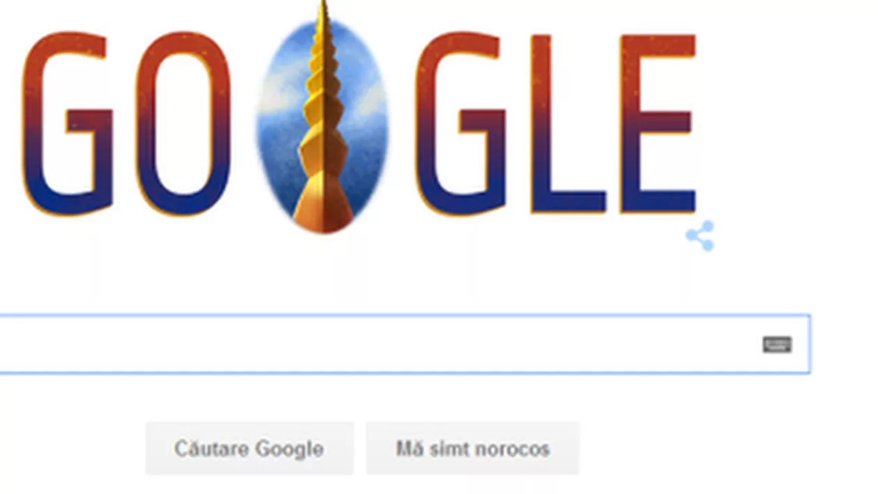 Google și-a schimbat logo-ul de Ziua Națională a României. Sigla include în structura sa ”Coloana Infinitului” a lui Constantin Brâncuși