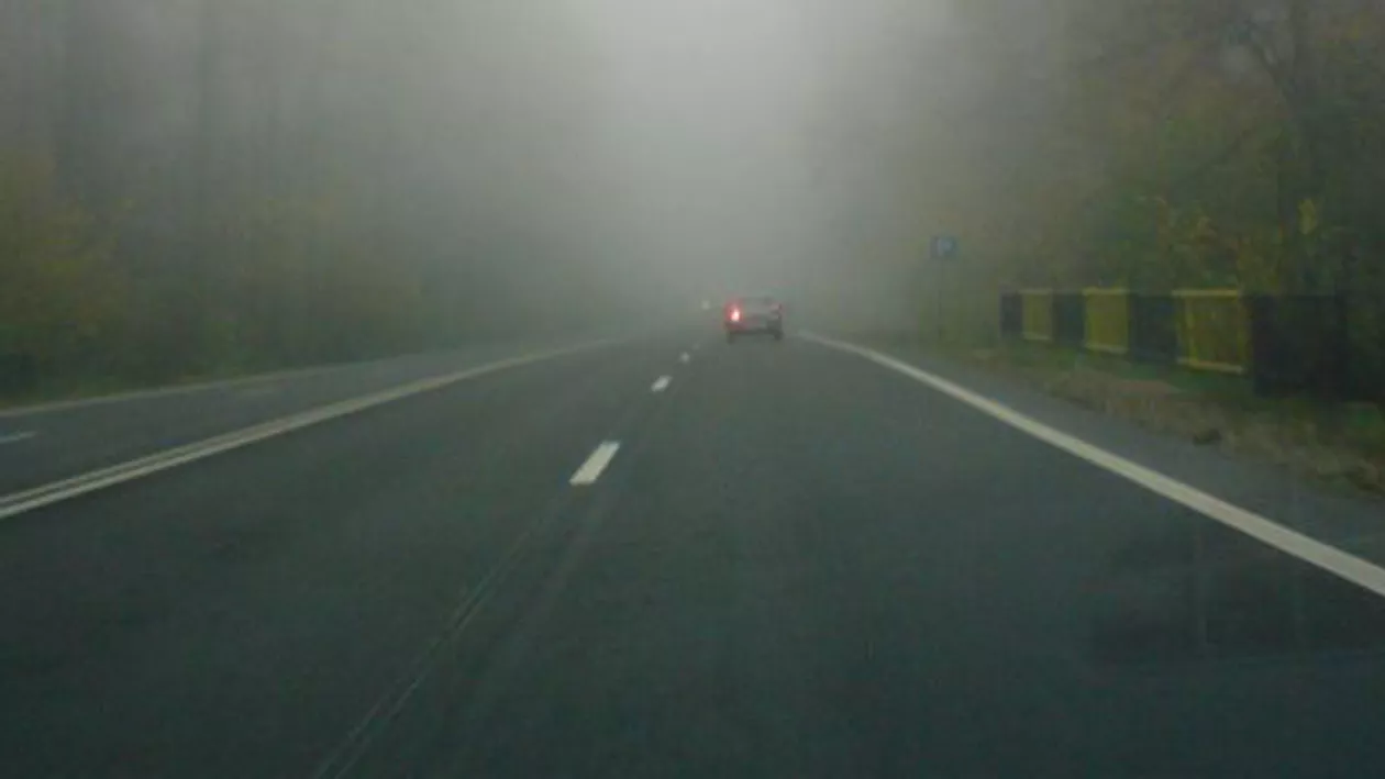 Administrația Națională de Meteorlogie: Cod galben de ceață până la ora 14:00 pentru aproape toată țara