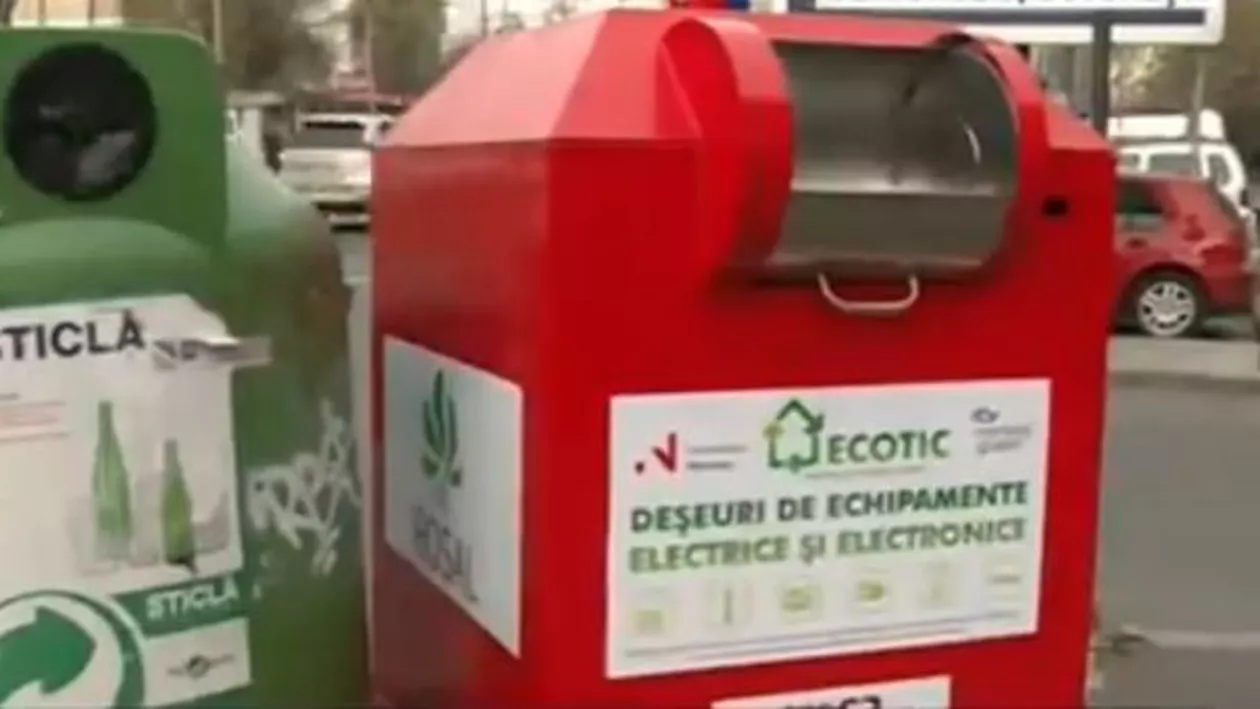 Premieră în Capitală. În Sectorul 3 au fost amplasate containere speciale pentru colectarea deșeurilor electrice și electronice de mici dimensiuni (VIDEO)