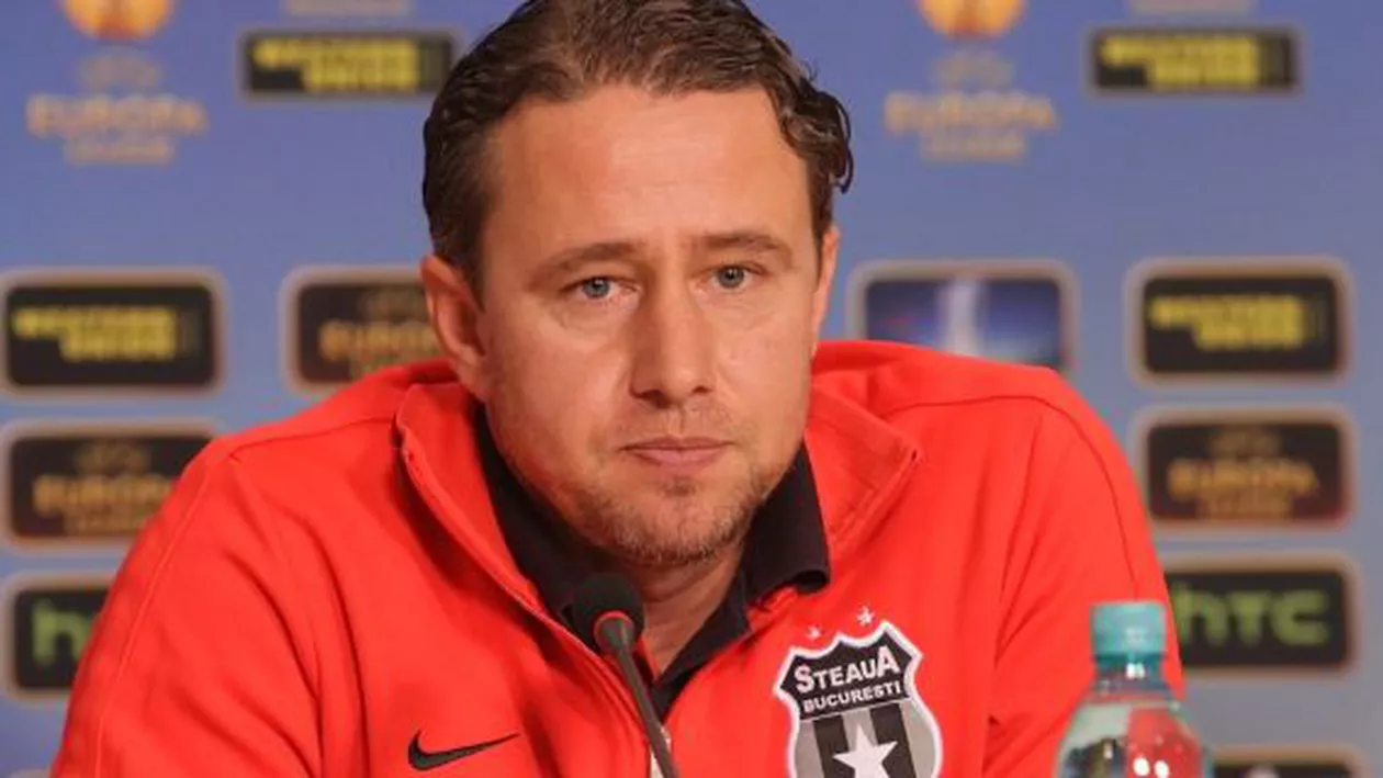 Antrenorul Stelei, Laurențiu Reghecampf: Sper să intrăm în play-off de pe primul loc