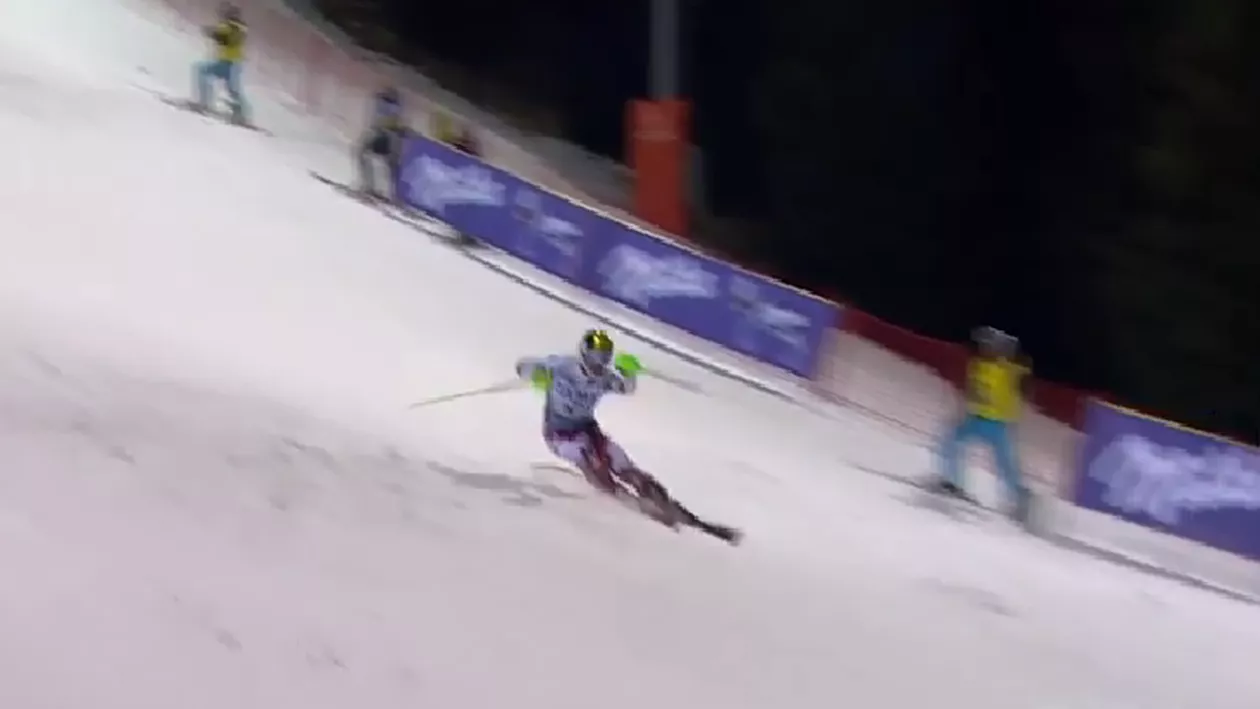 O dronă era să îl lovească pe campionul mondial Marcel Hirscher, în timpul slalomului din cadrul Cupei Mondiale de sky (VIDEO)