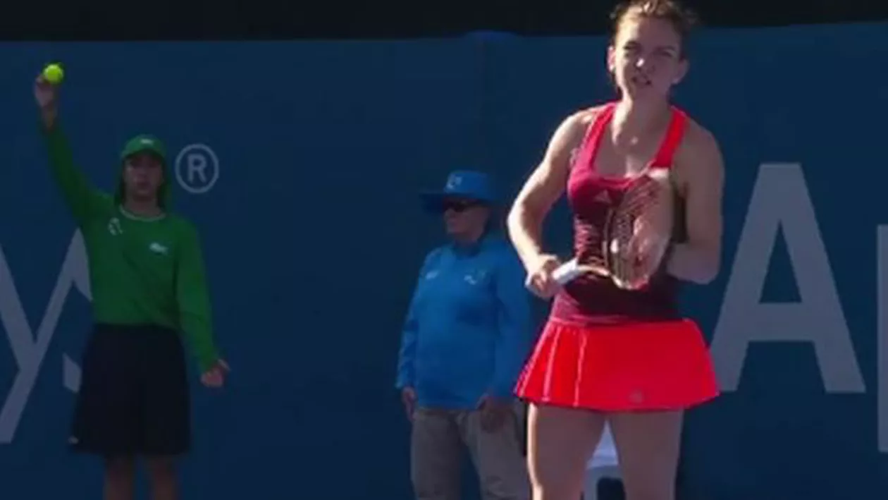 "Mișcă-te și tu odată, că te rog de o oră": Simona Halep, a luat foc după ce a trimis în fileu o minge ușoară