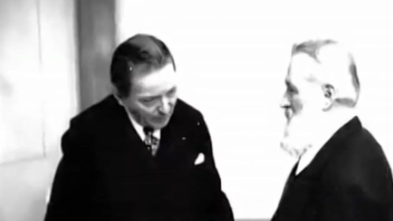 Imagini rare! George Enescu și Constantin Brâncuși, filmați la Paris, în 1947 (VIDEO)