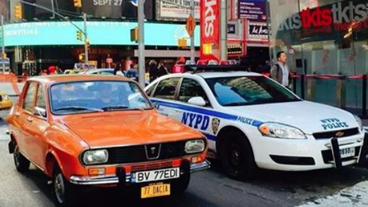 "O să o filmez în Times Square, în Brooklyn și în alte locuri faimoase": Cum a ajuns Dacia unui brașovean vedetă la New York (FOTO)