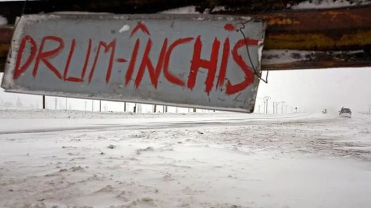 Drum închis înspre zona montană a județului Dâmbovița