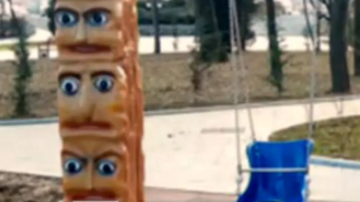 Leagănele, acoperite cu dihănii care pot speria copiii: Viceprimarul din Râmnicu Vâlcea explică investiția de peste 3 milioane de euro în parcul sinistru Zăvoi (VIDEO)