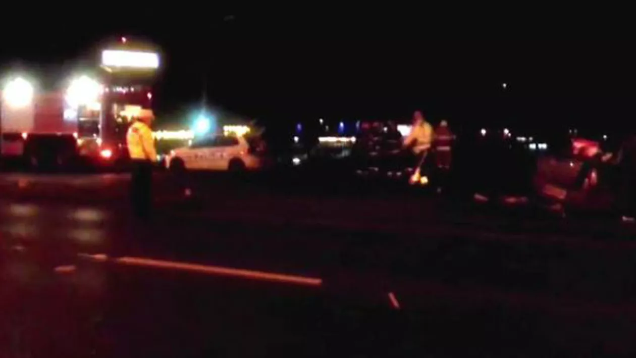 Accident grav de circulație pe podul Băneasa, soldat cu cinci răniți