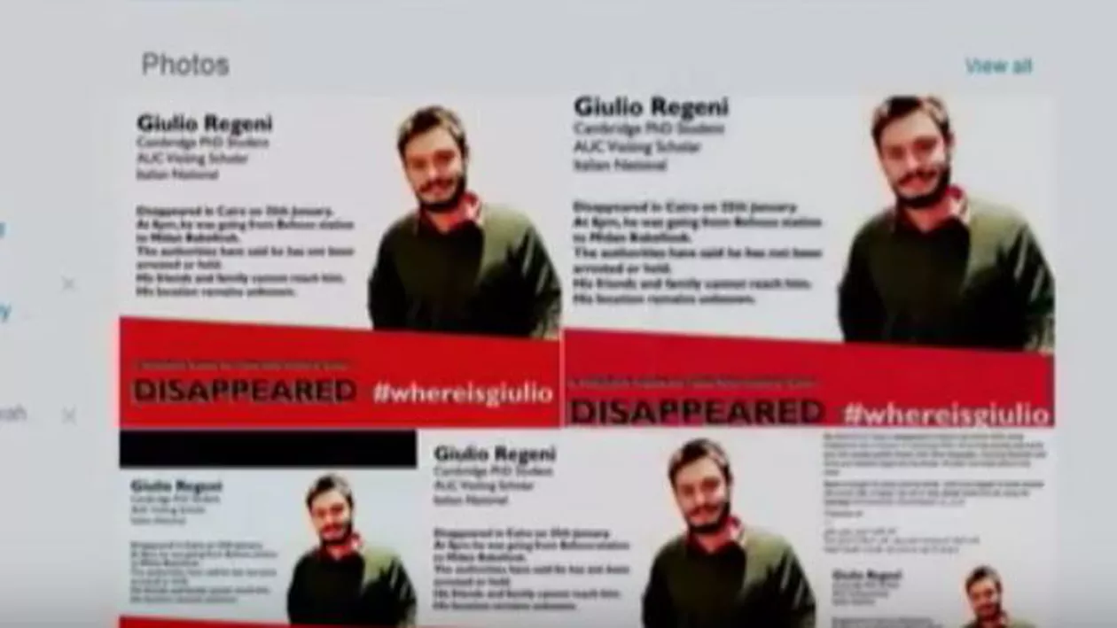 Studentul italian, dispărut în Egipt a fost găsit mort la marginea unei autostrăzi, cu semne de tortură pe corp (VIDEO)