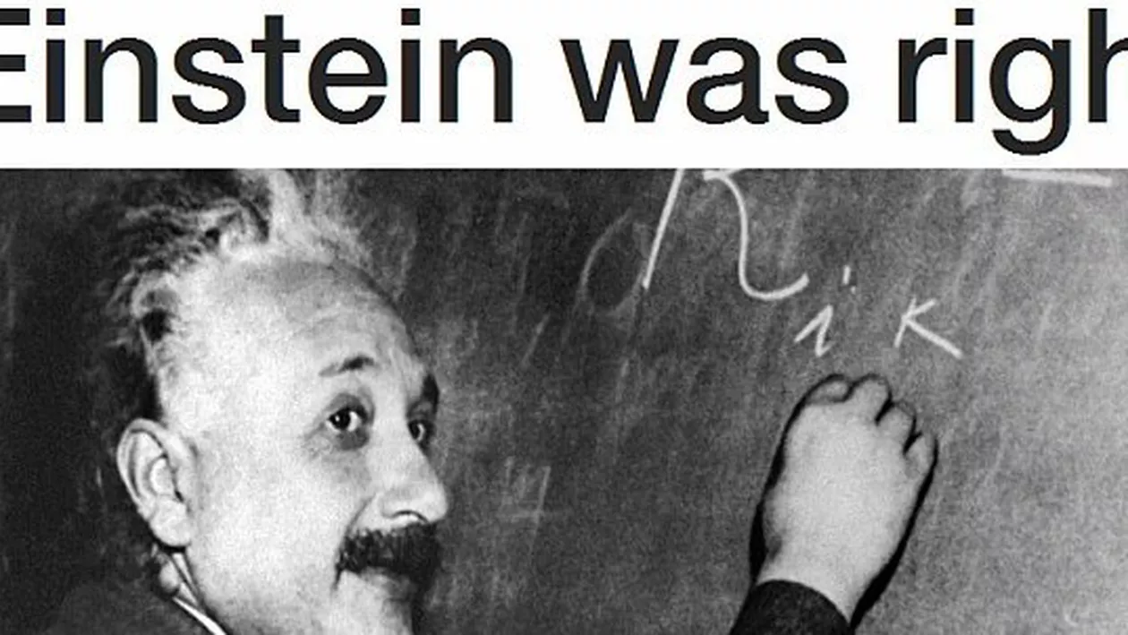 DESCOPERIRE istorică: Prima detectare directă a UNDELOR GRAVITAŢIONALE! Teoria lui EINSTEIN din 1915 este astăzi confirmată!