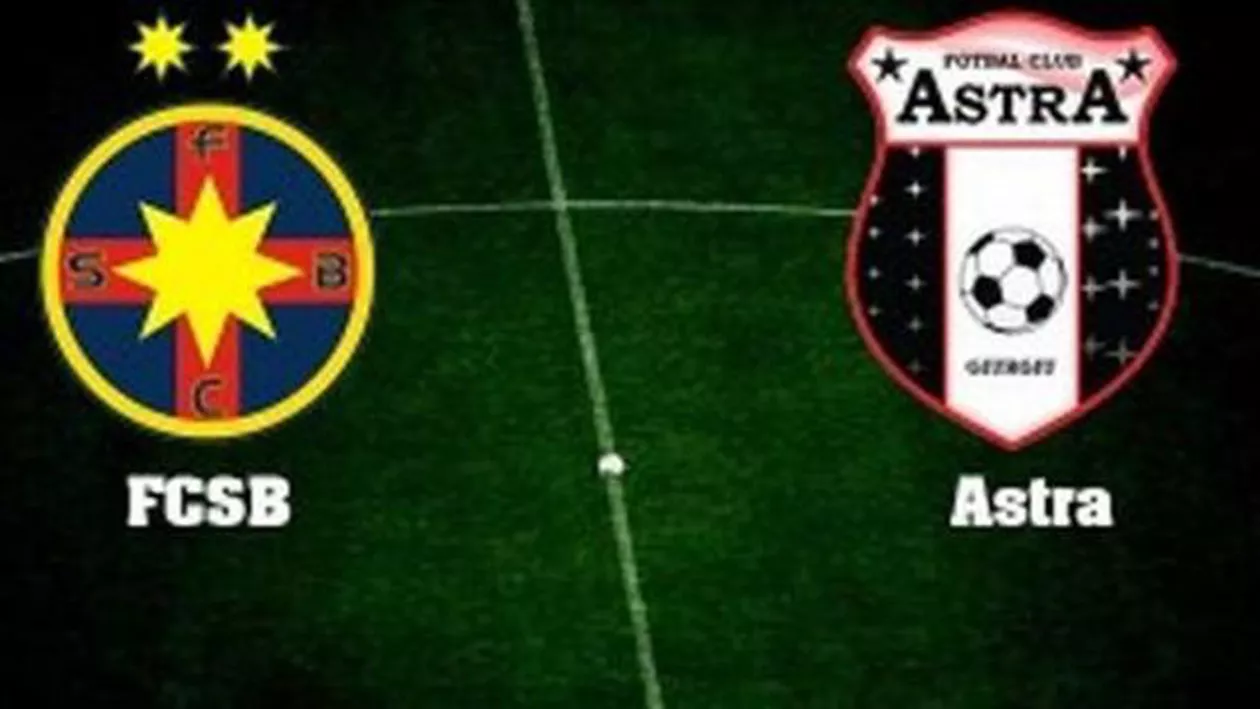 Steaua a câștigat meciul cu Astra din Cupa Ligii, scor 1-0