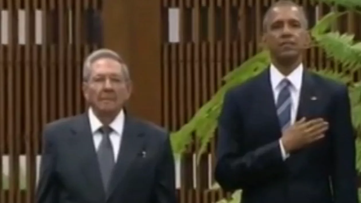 Moment istoric: Barack Obama și Raul Castro s-au întâlnit la Havana (VIDEO)