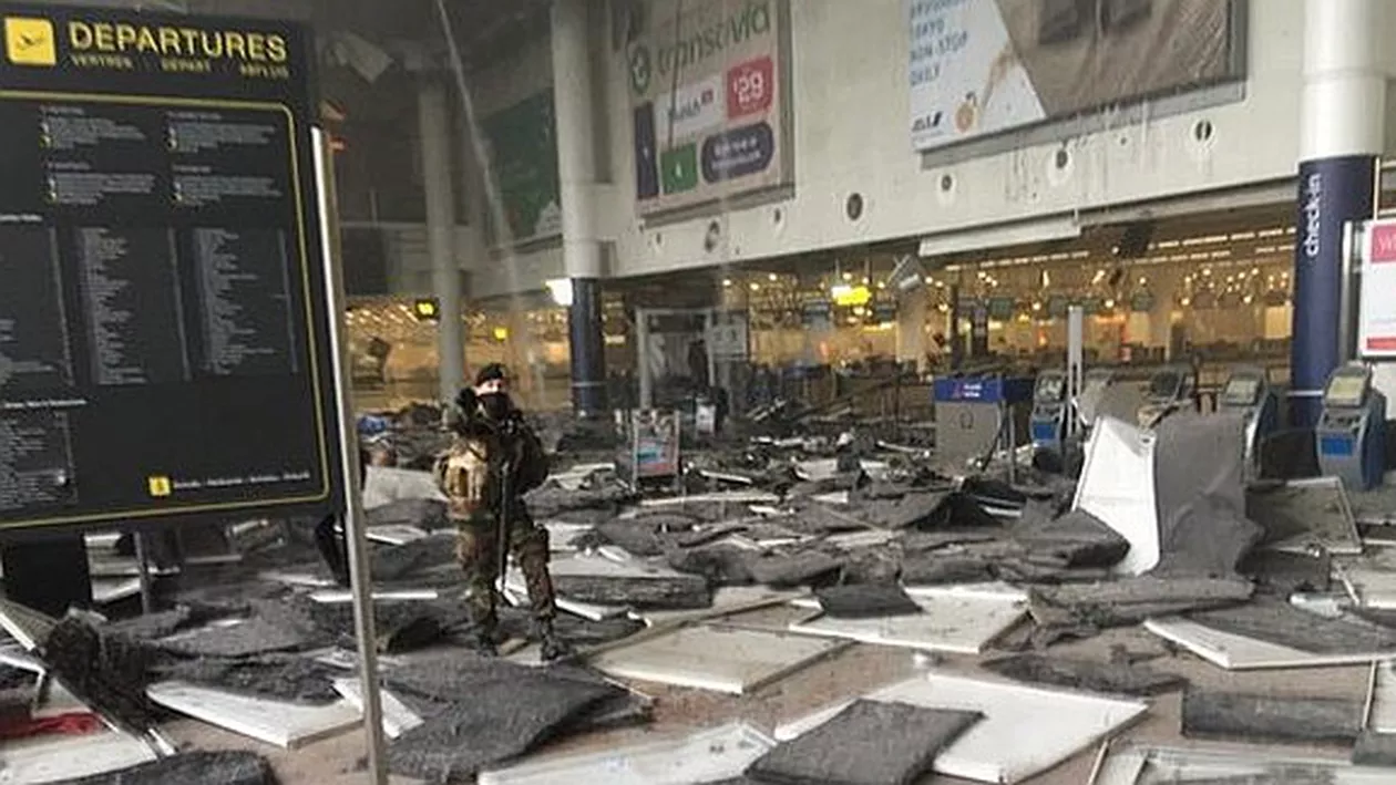 Primele imagini cu momentul exploziei de la aeroportul din Bruxelles (VIDEO)