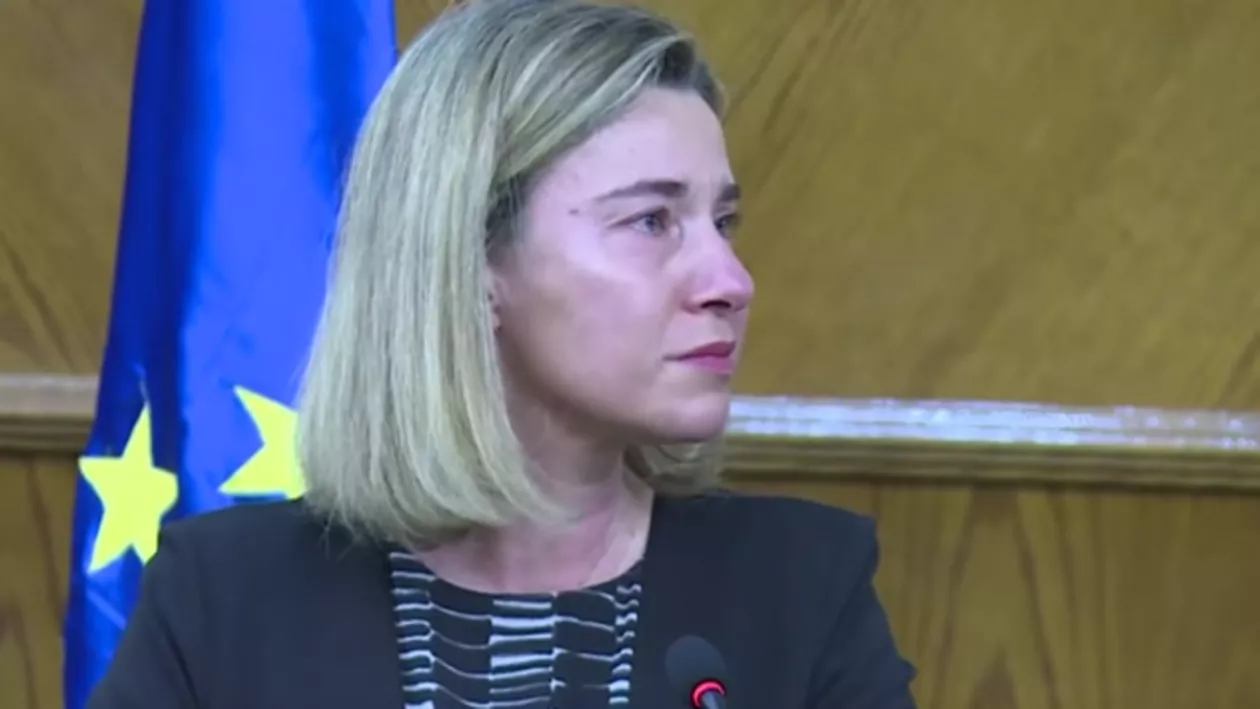 Șefa diplomației Europene, Federica Mogherini, a izbucnit în lacrimi în timp ce vorbea despre atentatele din Bruxelles (VIDEO)