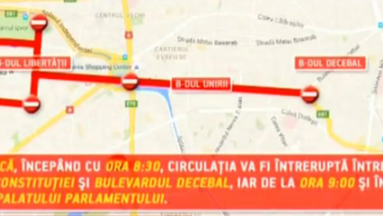 Restricții de circulație în Capitală din cauza a două curse de alergare: Bucureştenii sunt sfătuiţi să aleagă rute ocolitoare
