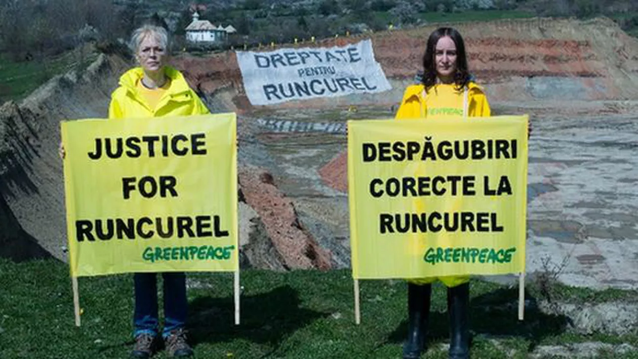 Greenpeace a dat în judecată Guvernul pentru exproprierile care urmează să aibă loc în satul Runcurel, județul Gorj (VIDEO)