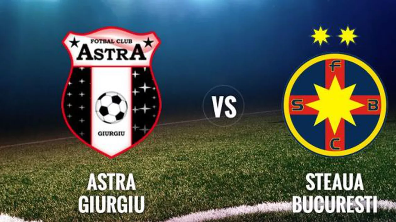 Astra Giurgiu, tot mai aproape de titlul de campioană, după ce a câștigat în fața Stelei, scor 2-0