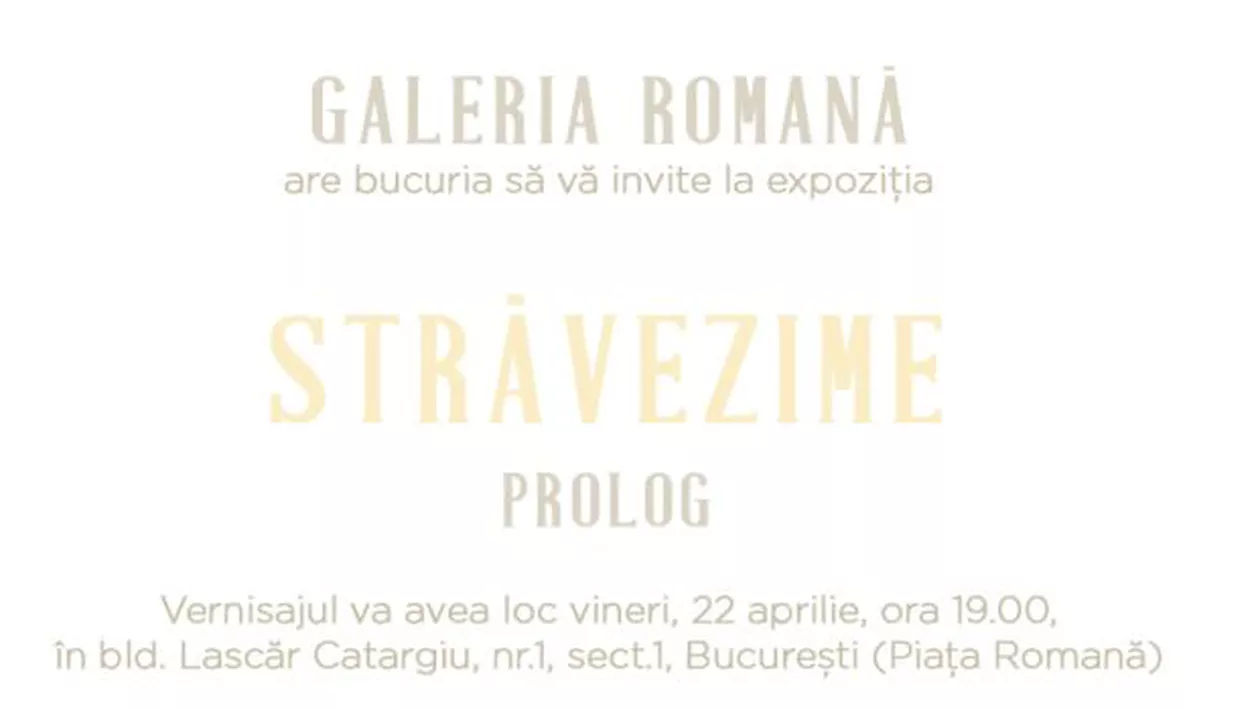 Galeria Romană invită iubitorii de artă la expoziția “Străvezime”: Vernisajul va avea loc vineri, 22 aprilie, ora 19.00