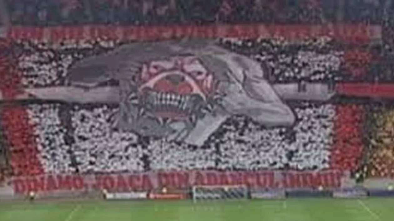 “Dinamo joacă din adâncul inimii”. Coregrafie de excepție a fanilor alb-roșii de la Peluza Cătălin Hîldan (VIDEO+FOTO)