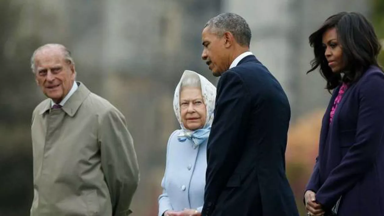 Președintele american Barack Obama și soția sa, în vizită la Londra: Cuplul prezidențial participă la un prânz cu Regina și la un dineu oferit de Prințul William