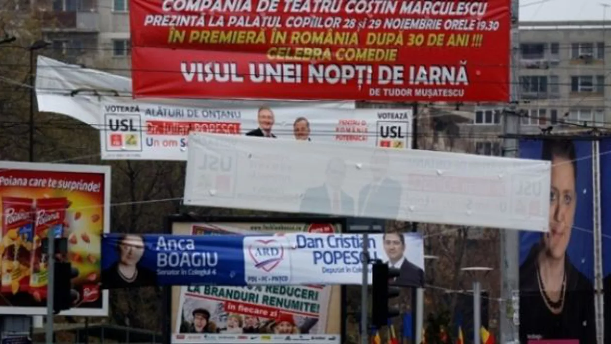 AEP: Bannerele și mesh-urile, interzise în campania pentru locale, singurele materiale de propagandă electorală permise sunt afișele