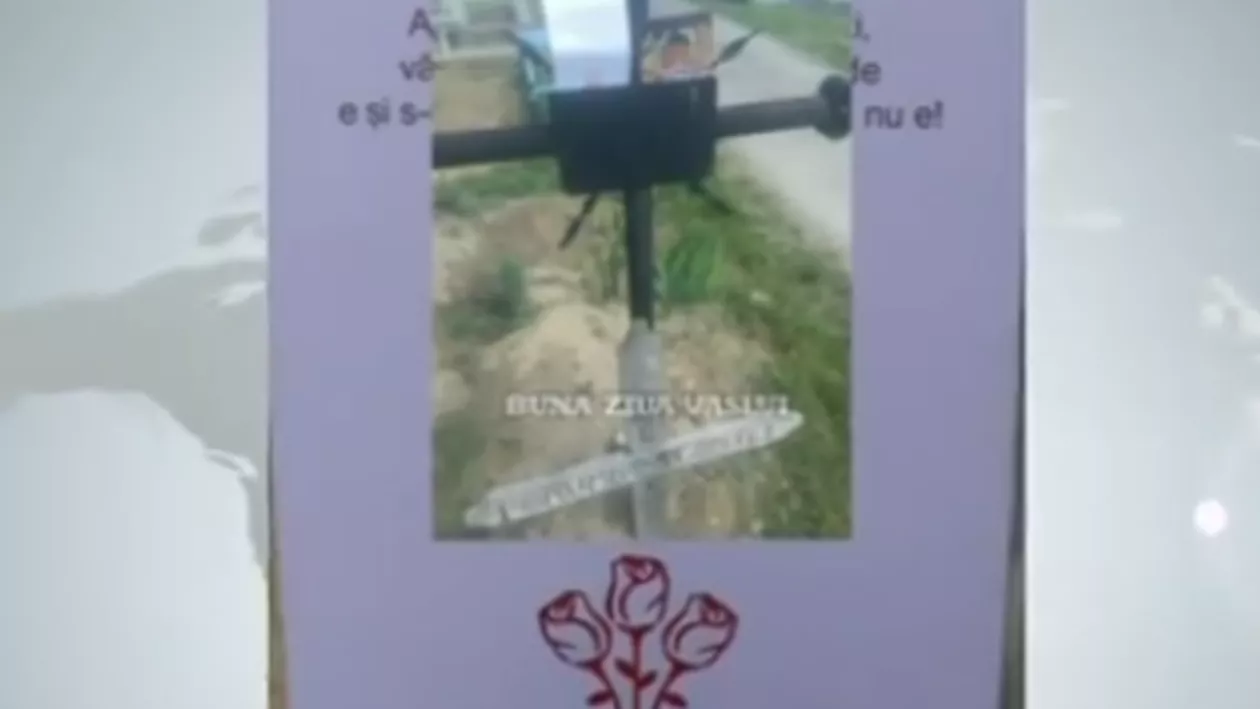 Campanie printre cruci: Iconițele împărțite de PSD-iști cetățenilor din Huși au ajuns în cimitir (VIDEO)