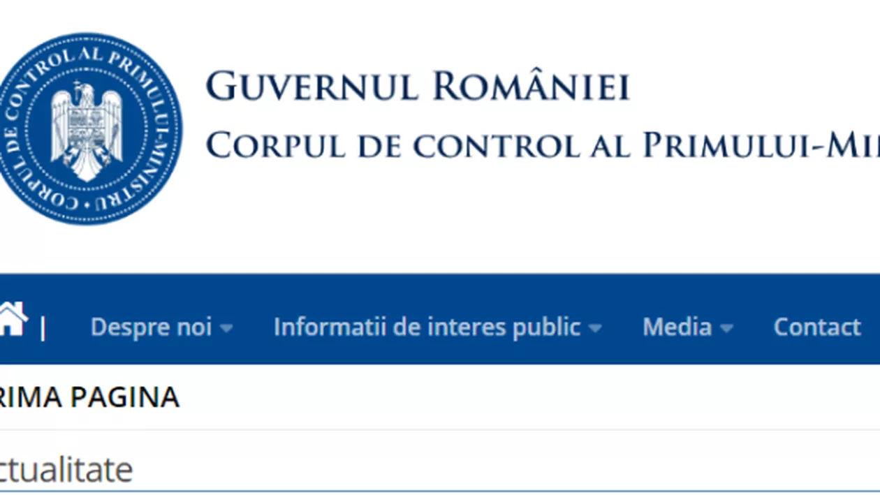 Site-ul Corpului de Control al premierului abia a fost lansat, dar are deja probleme. Materialele publicate conțin greșeli gramaticale (VIDEO)