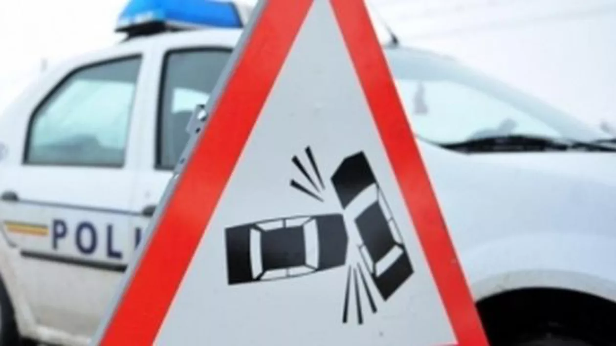 Trafic blocat pe DN1, între Sibiu și Avrig, în urma producerii unui accident (VIDEO)