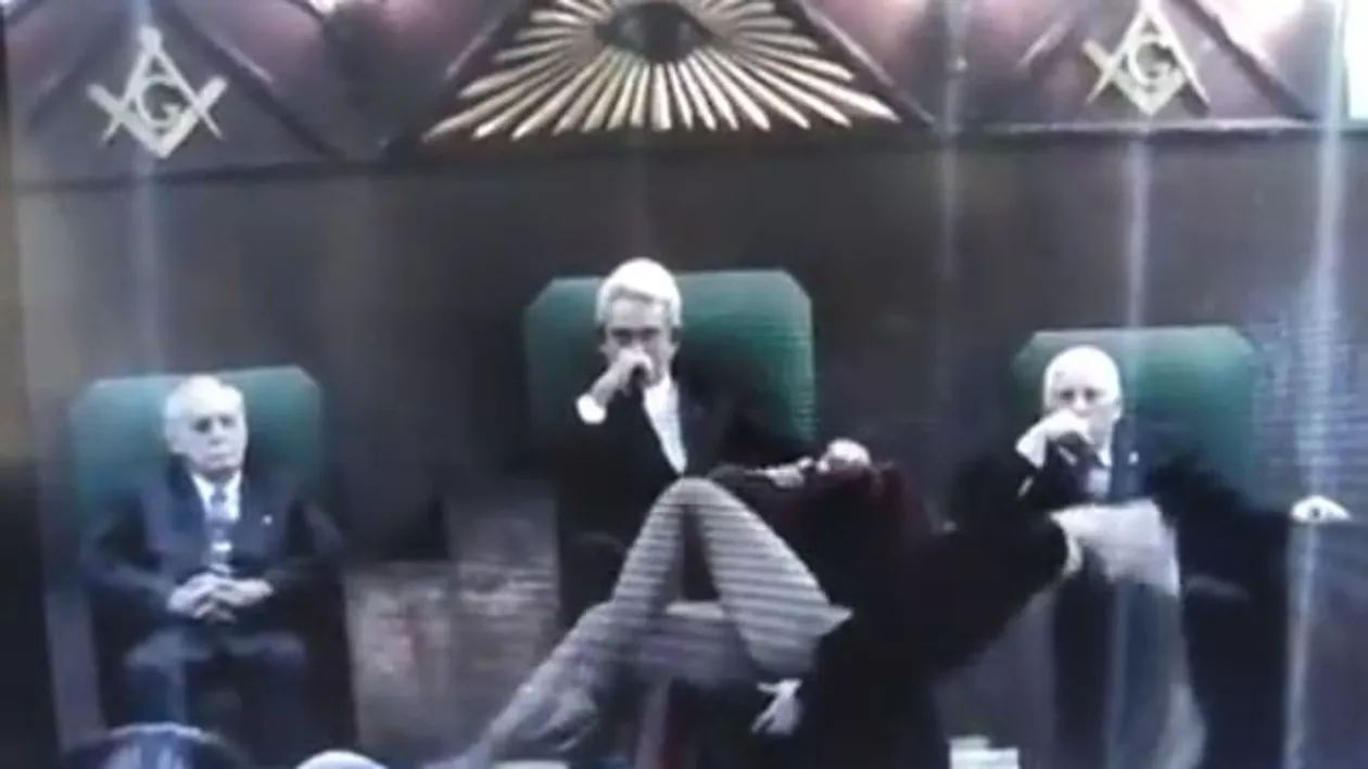 Imagini rare, filmate în timpul unei ceremonii masonice (VIDEO)