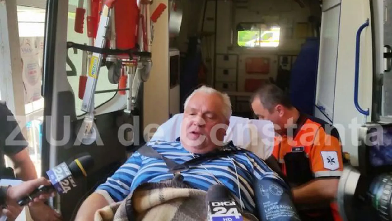 Nicușor Constantinescu, din spital, în sala de judecată: Baronul de Constanța a fost dus cu ambulanța la instanță (VIDEO)