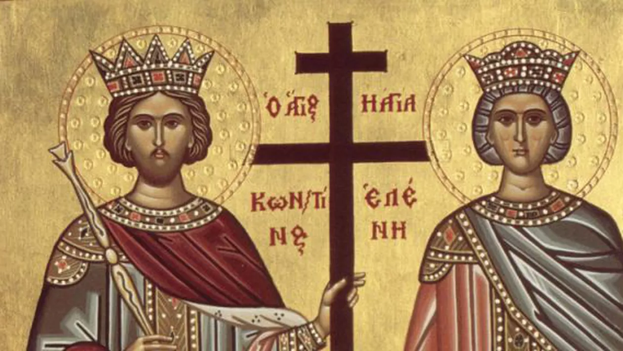 Creștinii îi sărbătoresc sâmbătă pe Sfinții Împărați Constantin și Elena: Aproximativ două milioane de români îşi aniversează onomastica(VIDEO)