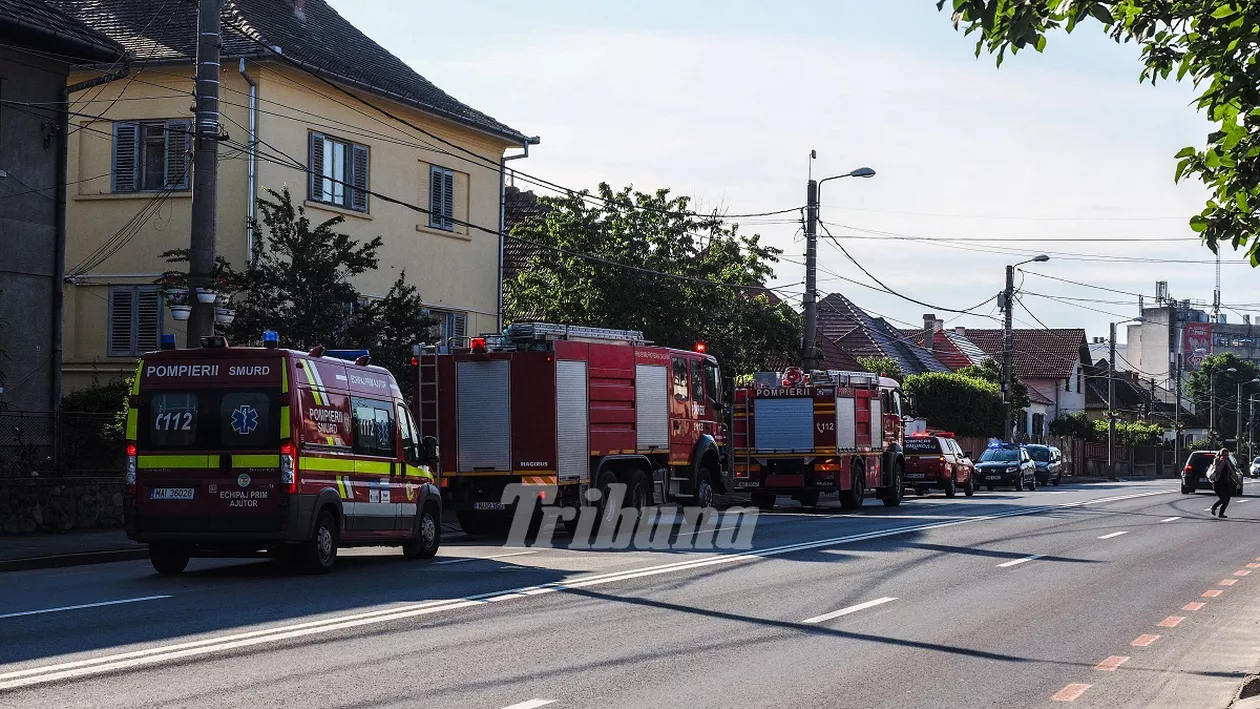 Un incendiu a izbucnit în apropiere de casa lui Klaus Iohannis din Sibiu