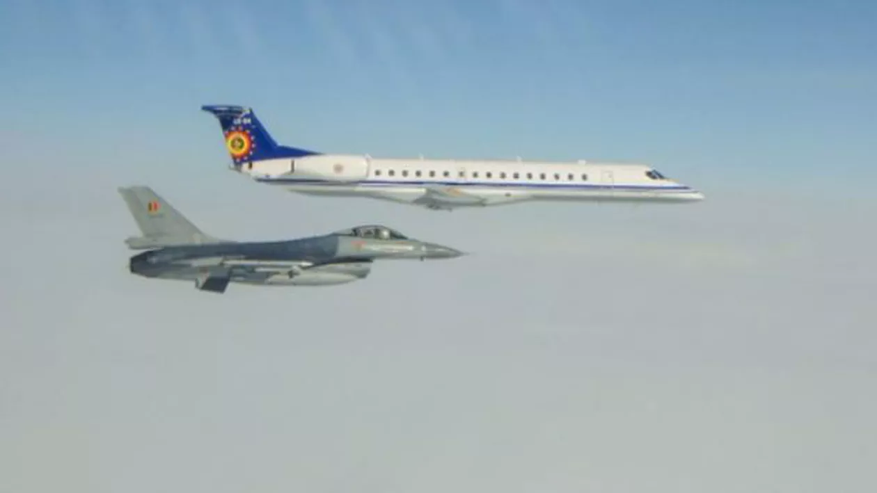 Imagini care surprind escortarea unor avioane militare ruse de către aeronave ale NATO, surprinse de forţele aeriene belgiene (FOTO)