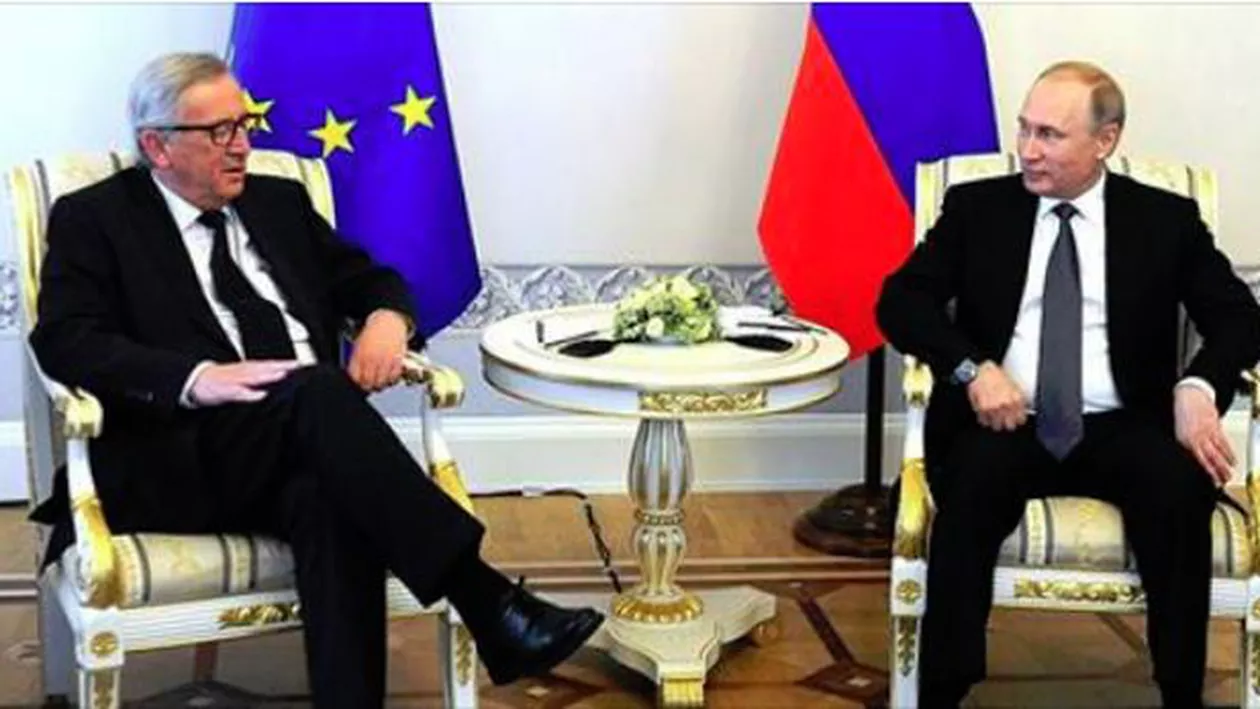 Președintele C.E., Jean-Claude Juncker, către Vladimir Putin: ”Am venit în Rusia pentru că voiam să vă văd. Nu toți au agreat această idee” (VIDEO)